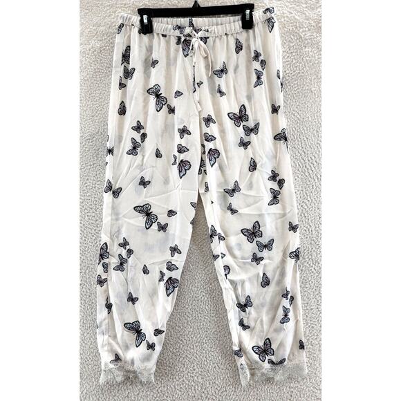 BP. Elastic Drawstring Waist Lounge Pants XS/Extra Small Butterfly Print NWT - Picture 1 of 5